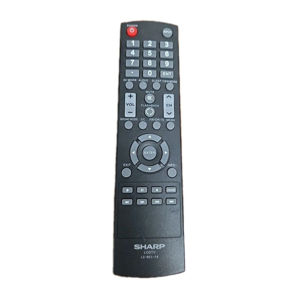 Sharp LCDTV Remote Control LC-RC1-14 Black OEM
